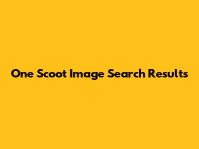 One Scoot Image Search Results