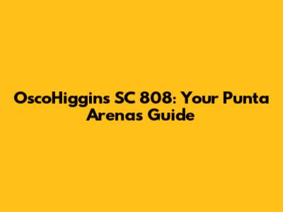 Osco'Higgins SC 808: Your Punta Arenas Guide