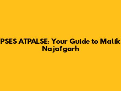 PSES ATPALSE: Your Guide to Malik Najafgarh
