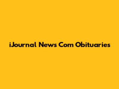 iJournal News Com Obituaries